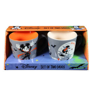 Disney Mickey Minnie Mouse Hallow Coffee Mug Set Vampire Witch NIB